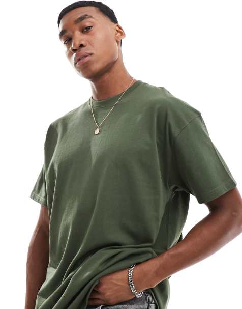 Threadbare oversized t-shirt in khaki - view 1