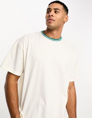 Threadbare oversized t-shirt in off white