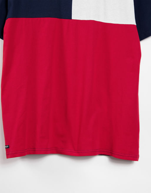 Threadbare oversized t-shirt in red blue & white | ASOS