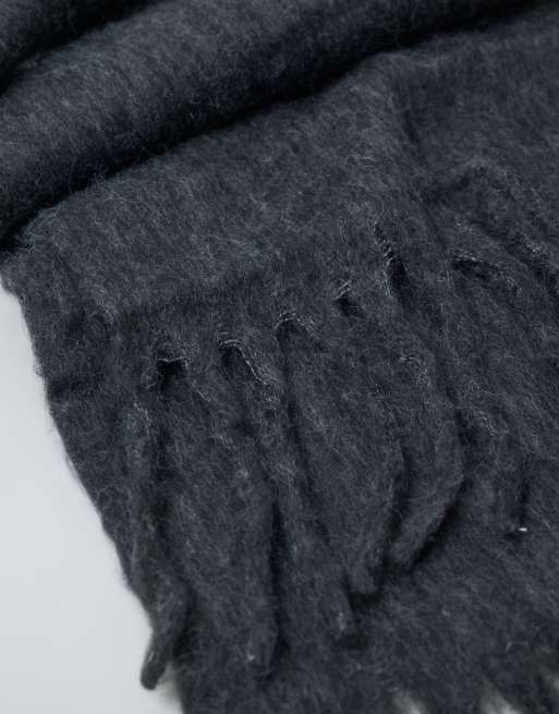 Threadbare oversized tørklæde i antracit, 2 af 4