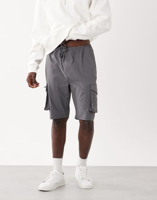 Threadbare - Pantaloncini cargo grigi, 2 di 5