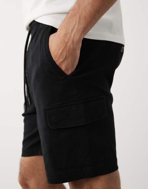 Threadbare - Pantaloncini cargo neri, 4 di 5