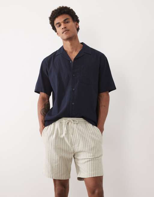 Threadbare - Pantaloncini écru a righe, 4 di 5