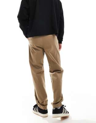 Threadbare Slim Fit Chino Pants In Camel-neutral In Neutral