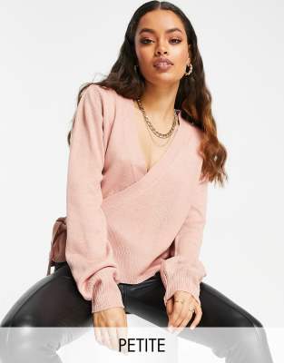 petite wrap sweater