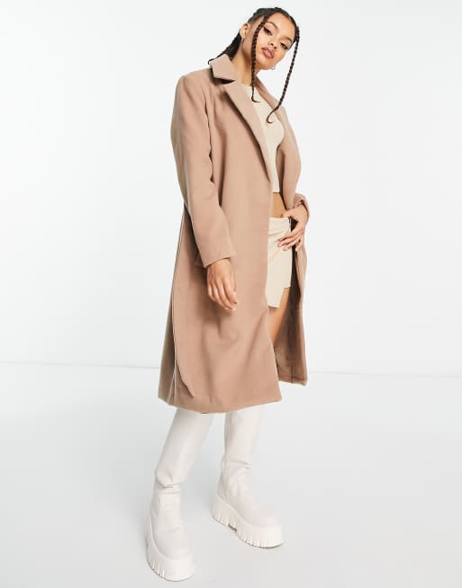 Formal belted coat hotsell