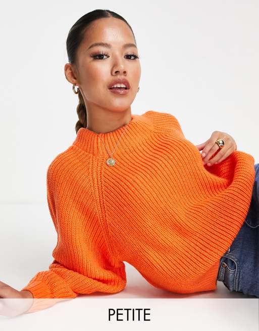 Threadbare Petite - Chloe - Orange højhalset trøje