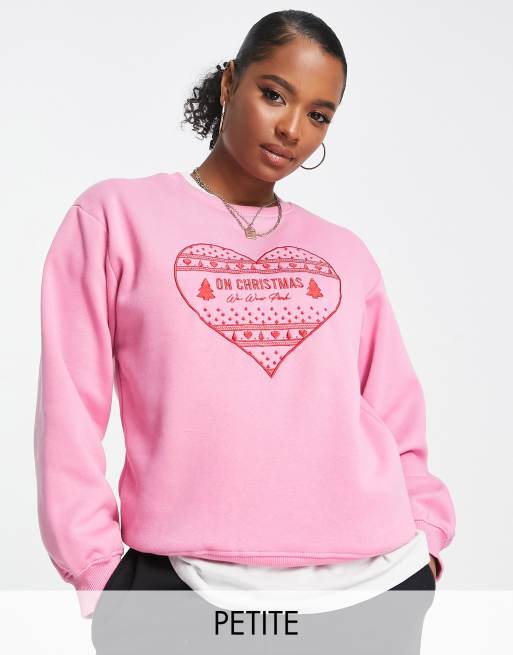 Women's petite 2025 embroidered sweatshirts