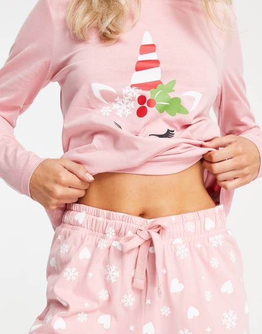 Pink discount christmas pyjamas