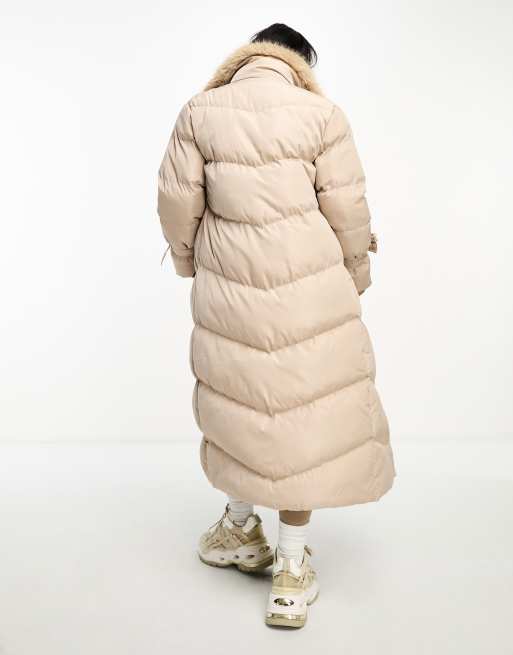 Steve madden maxi puffer on sale coat