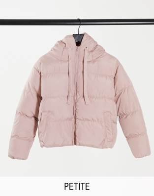 petite hooded puffer jacket