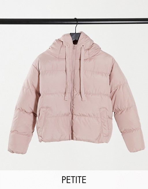 Threadbare Petite hooded puffer jacket
