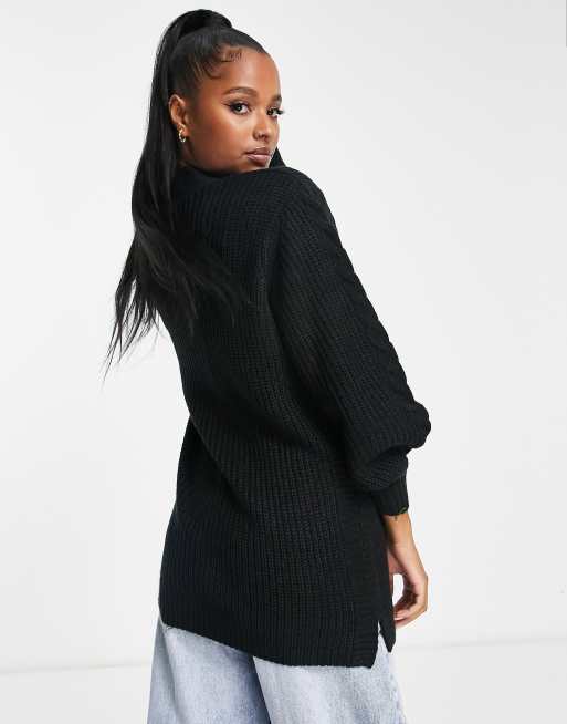 Mid length clearance black cardigan