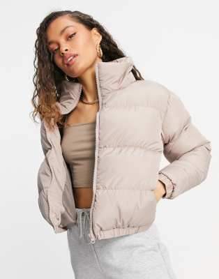 threadbare cropped puffer jacket