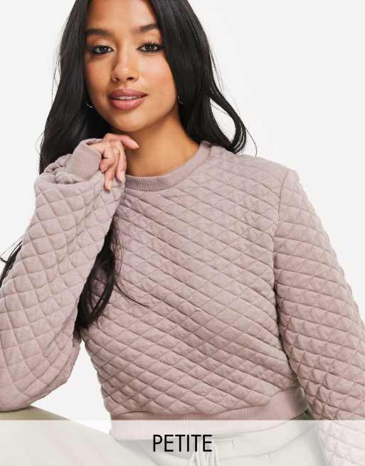 Womens hot sale quilted sweater