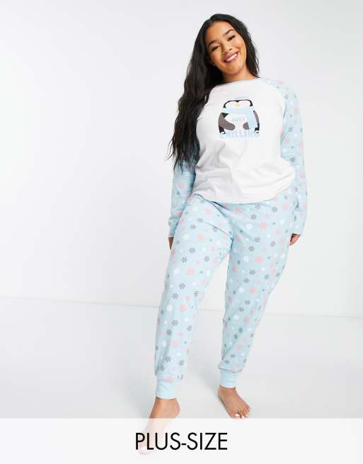 Ladies plus size discount pyjamas