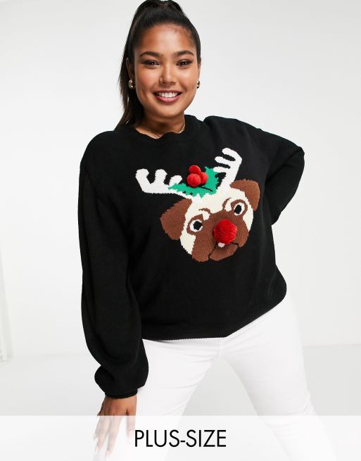 Asos plus outlet size christmas jumper