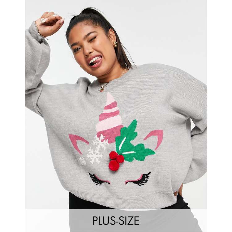 Christmas unicorn clearance sweater