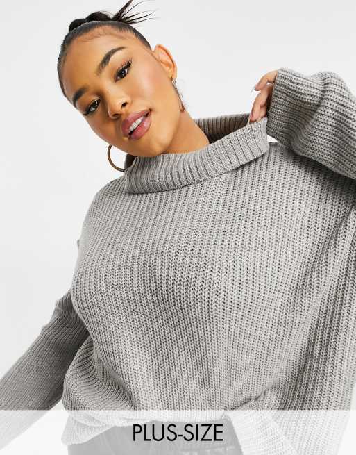 Threadbare Plus - Clara - Maglione con collo alto