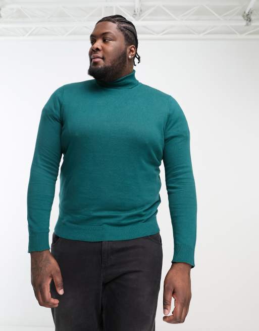 Men's cotton polo neck on sale jumpers