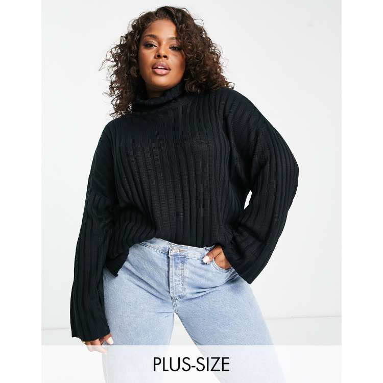 Roll neck 2024 jumper plus size