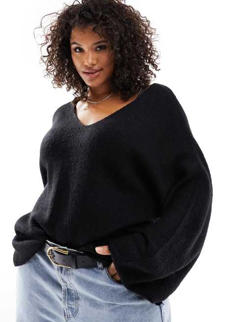 Black jumpers plus size hotsell