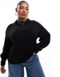 [Threadbare] Threadbare Plus high neck jumper in black 48 BLACK