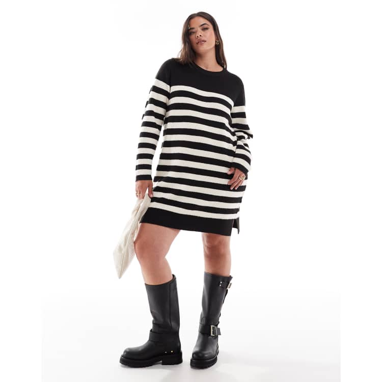 Plus black sweater dress hotsell