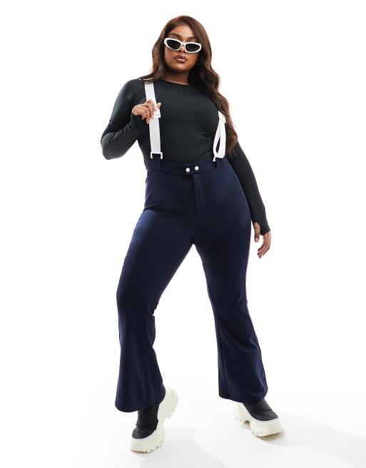 Pantalon de Ski Bleu Femme a Bretelle Taille 42