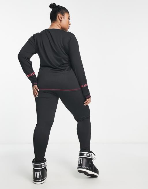 Threadbare Ski base layer high neck long sleeve top and leggings