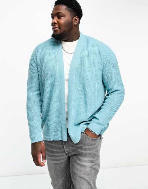 Threadbare Blue Zip Through Cardigan