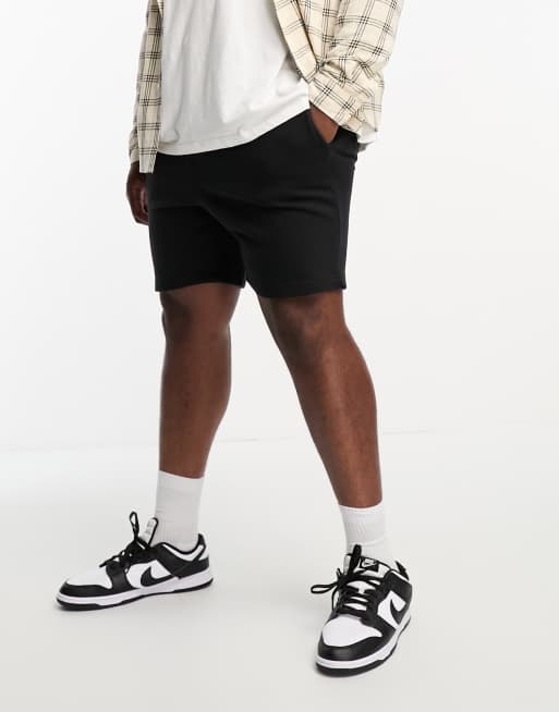 Threadbare Plus - Sorte jerseyshorts