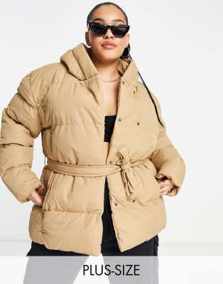 waist length bubble coat