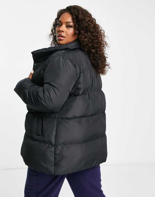 Plus size padded store coat