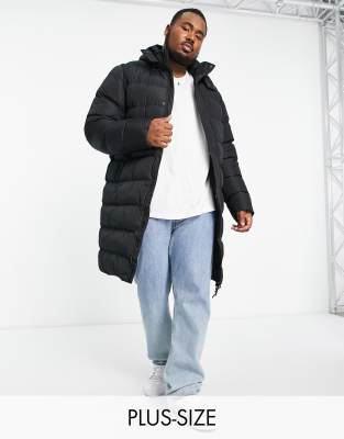 Black ultimate oversized padded jacket best sale