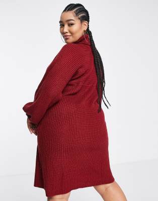 asos red jumper dress