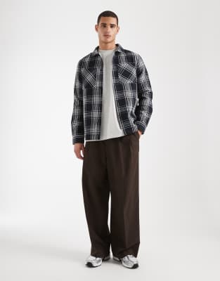 Threadbare Pocket Front Shacket In Animal Print