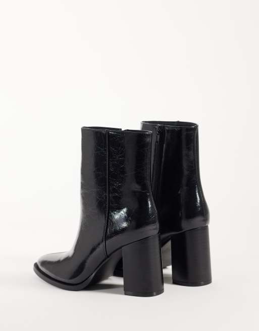 Threadbare pointed heeled ankle boot in black, 4 of 4