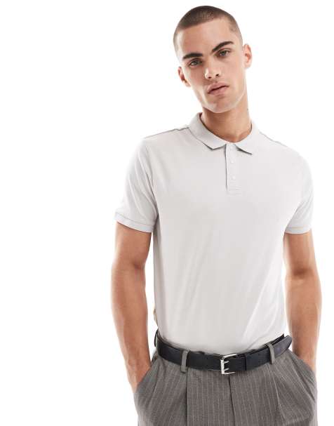Threadbare - Polo avec 3 boutons - Gris clair - view 1