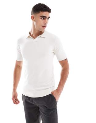 Polo en coton majoritaire - cru - Threadbare - Modalova