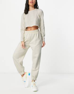 cream joggers set