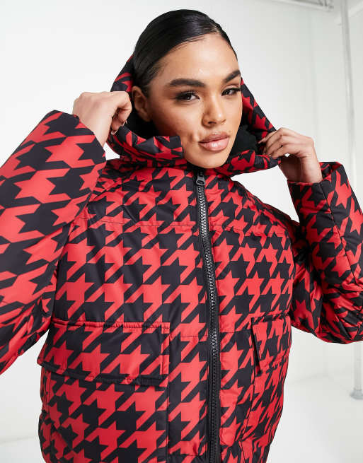 Asos red hot sale puffer jacket