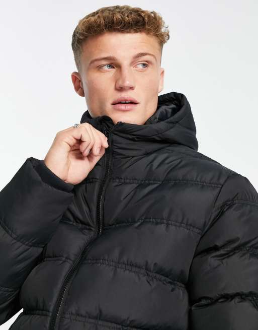 Threadbare hooded store padded jacket