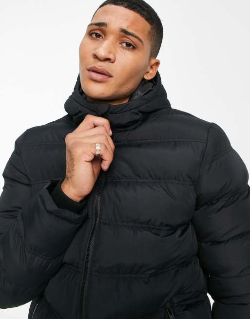 Mens puffer jacket on sale asos