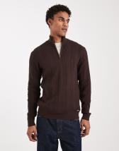 Pull Col Roulé Fracas Marron Homme - Benson & Cherry