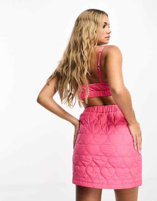 Pink 2024 quilted skirt