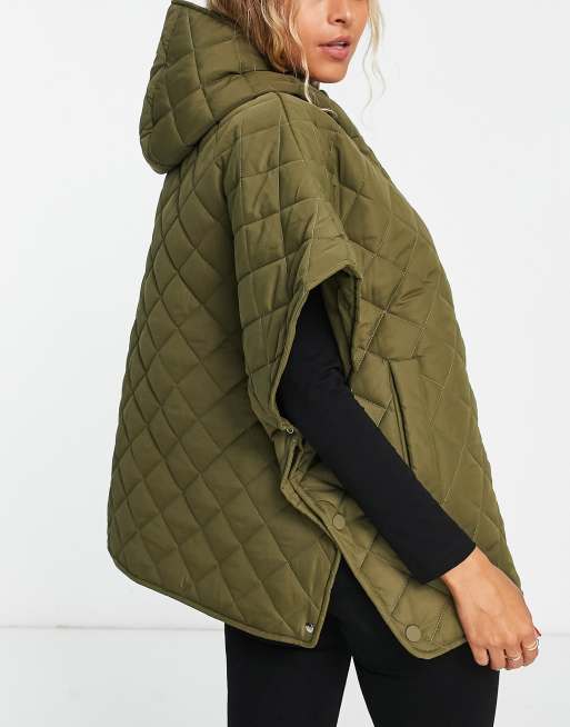 Poncho shop puffer coat