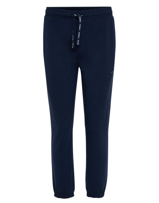 Threadbare Raglan sleeve pyjama set in grey marl & navy, 5 of 5