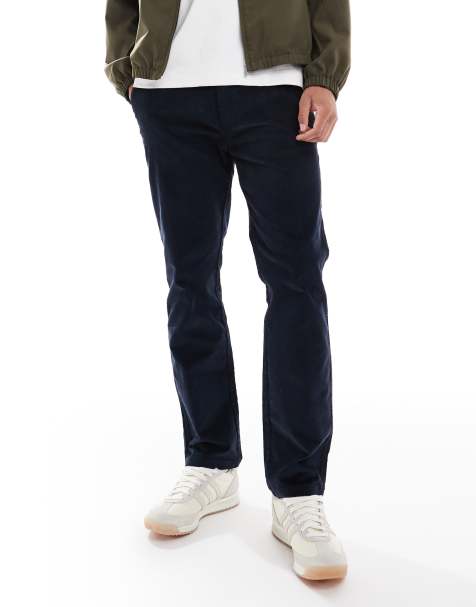 Threadbare regular fit chino trouser in navy - view 1