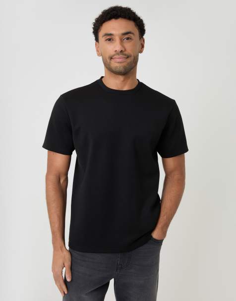 Threadbare Regular fit crew neck t-shirt in black